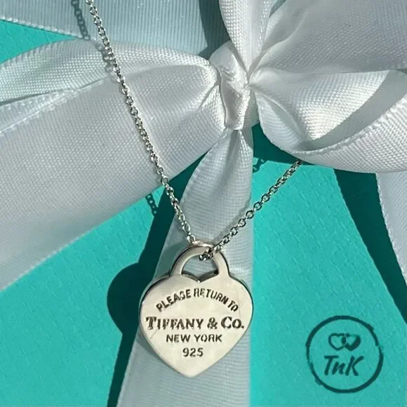 Tiffany & Co. Sterling Silver Small “Return To Tiffany” Heart Charm Tag Pendant - Picture 12 of 16